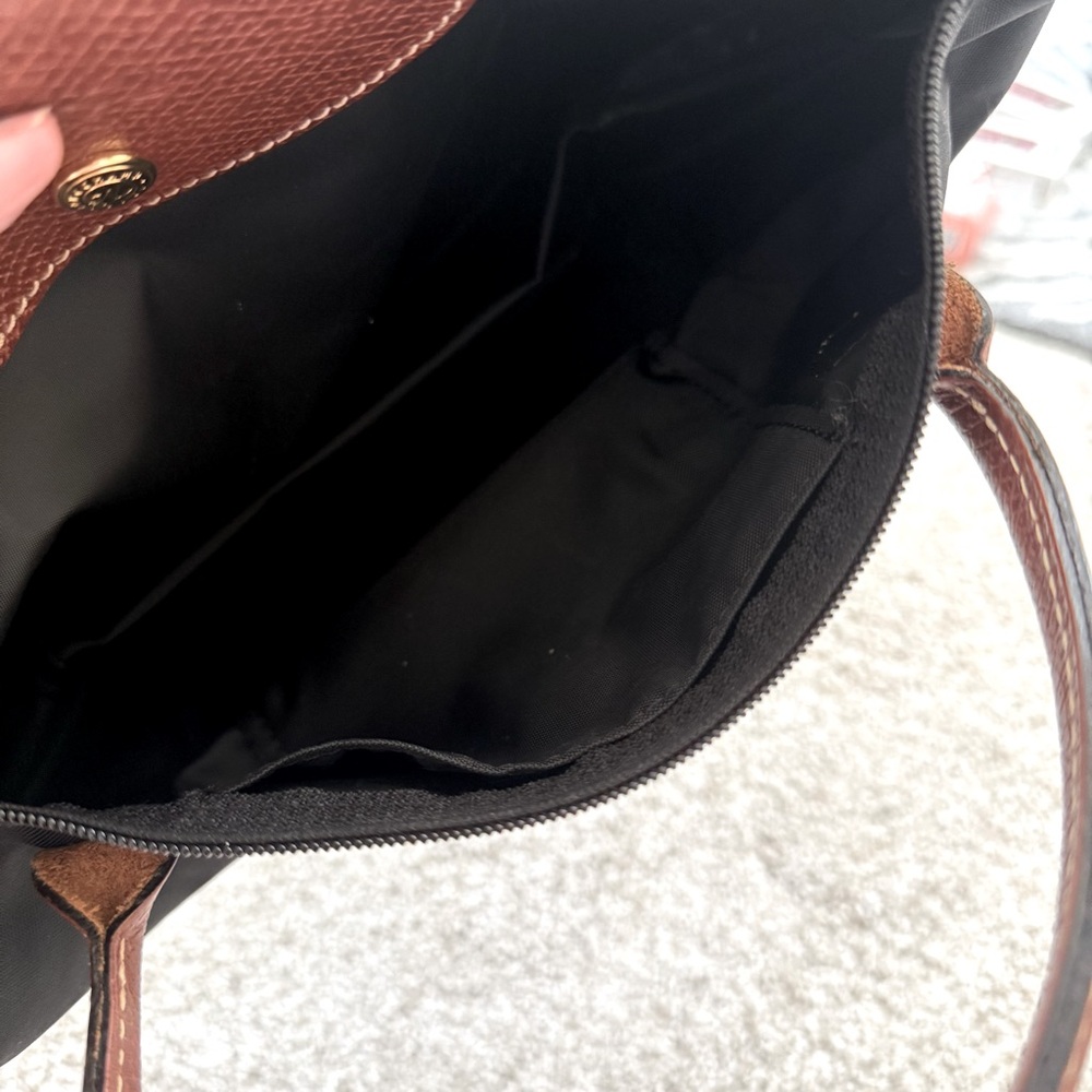 Longchamp LE PLIAGE ORIGINAL S HANDBAG Black - Recycled Canvas - Picture 10 of 11